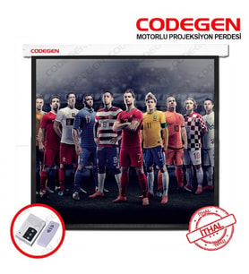 CODEGEN CODEGEN EX18 180x180 Motorlu Projeksiyon Perdesi