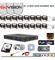 16’LI 2MP FULL COLOR 3.6MM LENS 1080P FULLHD WARMLED AHD DIŞ MEKAN SETİ