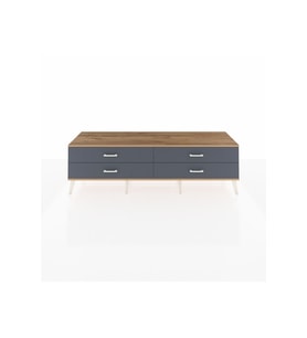 Hyperion TV Ünitesi 4 Çekmeceli  176x44x51 Antrasit-Çam/Antrasit