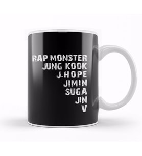 Kpop Bts Bangtan Boys Members Names Kupa Bardak Porselen