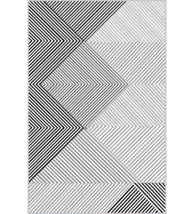 Eliana Home Baskılı, Yıkanabilir Kaymaz Taban Salon Halısı LNA0007-SD540 100x150 cm (Gri)