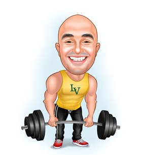 Kişiye Özel Karikatür Biblo VÜCUT GELİŞTİRME HALTER  SPOR SALONU