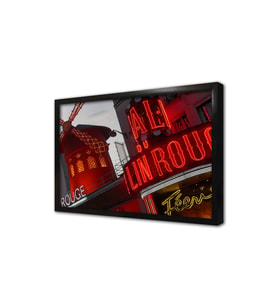 Fransa Moulin Rouge Çerçeveli Mdf Tablo