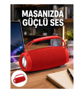 Mey İthalat® 10W Güçlü Stereo Ses Sunan IPX6 Bluetooth Hoparlör Yeni Nesil