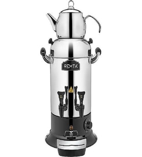 Remta R26 10 lt Mini Çift Demlikli Semaver Çayotomatı Çaymatik Çaycı Endüstriyel Çay Makinesi