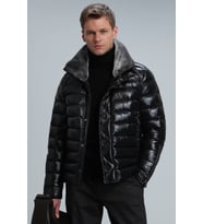 Lufian Erkek Jack Kaz Tüyü Mont 112120173 Siyah