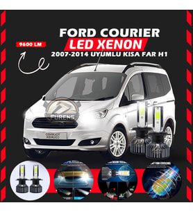 Ford Courier 2007-2014 Kısa Far Uyumlu Şimşek Etkili Led Xenon Pro Series H1