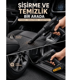 Kablosuz Ha Pompası ve Vakumlu El Süpürgesi