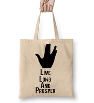 Spock Live Long And Prosper Bez Çanta Uzun Saplı