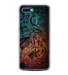 Oppo A5S A15 A16 A54 A55 A73 A74 Kılıf Desemli Silikon İşaretler Tuval 1716