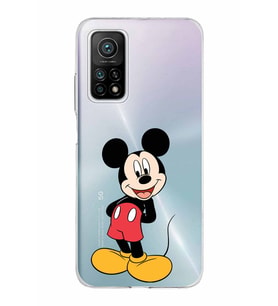 Xiaomi Mi 10 T Pro Uyumlu Kapak Mickey Mouse Tasarımlı Şeffaf Silikon Kılıf