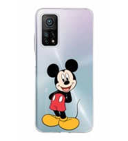 Xiaomi Mi 10 T Pro Uyumlu Kapak Mickey Mouse Tasarımlı Şeffaf Silikon Kılıf