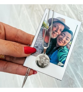 kişiye özel fotoğraf baskılı plaka kolye