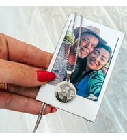 kişiye özel fotoğraf baskılı plaka kolye