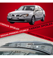 Nissan Primera Bagaj Üstü Slim Yarasa Spoiler Piano Black Parlak Siyah