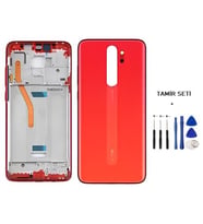 Xiaomi Redmi NOTE 8 PRO FULL Kasa Arka Kapak Takım KIRMIZI - TAMİR SETİ