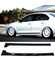 Vw Jetta Mk6 R Line Yan Marşpiyel Seti Plastik 2 Adet Mat Siyah 2010-2018 karlık+ek+bodykit
