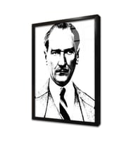 Atatürk Çerçeveli Cam Tablo