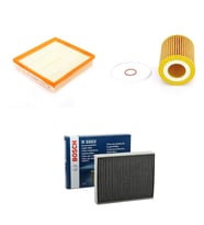 Bosch Filtre Bakım Seti BMW 3 SERİSİ F30 F80 316i Benzin 2012-2016 Hava + Yağ f. + Polen Filtre Sardes