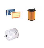 Bosch Filtre Bakım Seti Peugeot 301 1.6 BlueHDI Dizel 92 Beygir Hava + Yağ f. + Yakıt Filtre Bosch