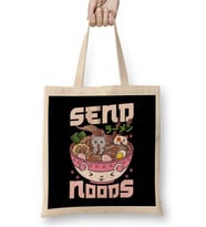 Send Noods - Japanese Neko Ramen Cat Bez Çanta Uzun Saplı