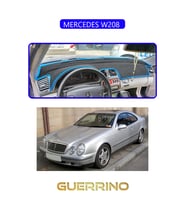 MERCEDES W208 TORPİDO KORUMA HALISI MAVİ KENAR