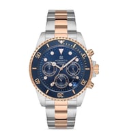 Momentus Metal Spor Lacivert Kadran Kronometre SM361T-11SR Erkek Kol Saati