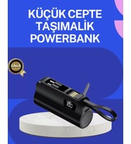 Pd 20w Hızlı Şarjlı Kablolu Kablosuz Kullanım Powerbank