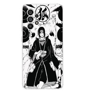 Samsung Galaxy A72 Uyumlu Itachi Uchiha Tasarımlı Şeffaf Telefon Kılıfı
