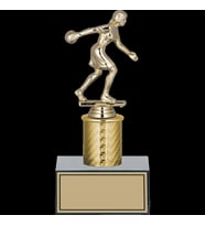 ODAK KUPA - Figürlü Kupalar - Bowling Kadın Figürlü Kupalar FG-001 A - 22 cm