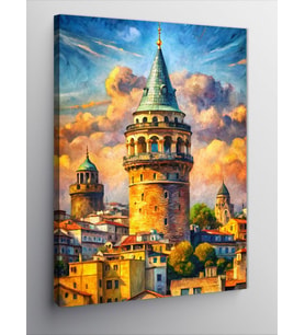 Kanvas Tablo Galata Kulesi