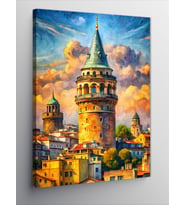 Kanvas Tablo Galata Kulesi