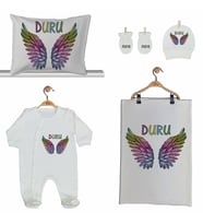 Pia Baby Gl 2207 İsme Özel Beşli Tulum Set