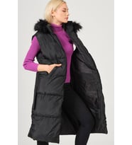 Z6744 DEWBERRY BAYAN YELEK-SİYAH