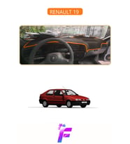 RENAULT 19 Uyumlu Torpido Örtüsü Yansıma Önleyici Tam Koruma Hızlı ve Kolay Montaj J40