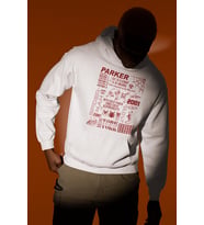 Parker Spider-Man Baskılı Unisex Oversize Örümcek Adam Hoodie