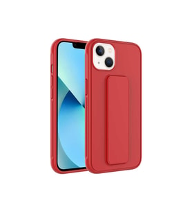 Apple iPhone 13 Uyumlu Kılıf Zore Qstand Kapak (Kırmızı)