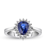 1.65 Karat Safir Pırlanta Yüzük