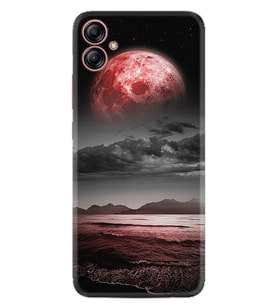 Samsung Galaxy A05 Kılıf Resimli Desenli Silikon Platinium Series Red World 1836