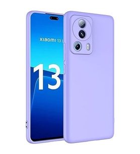 Coverzone Xiaomi 13 Lite ?le Uyumlu K?l?f Z-Mara Lansman Vieri Tam Koruma Arka Kapak Kamera Koruma �?k?nt?l? P�r�zs�z Y�zey Lila