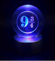 3d Işıklı Büyücü Cam Küre