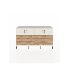 Arges Konsol 4 Raflı 6 Çekmeceli 4 Kapaklı 176x30x99 Aytaşı-Aytaşı/Çam