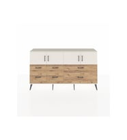 Arges Konsol 4 Raflı 6 Çekmeceli 4 Kapaklı 176x30x99 Aytaşı-Aytaşı/Çam
