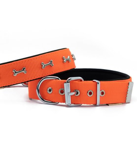 Doggie Konfor Dokuma Kemikli Boyun Tasması Turuncu 3.0*42-50 cm (DSBT-3062 M)