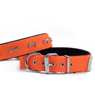 Doggie Konfor Dokuma Kemikli Boyun Tasması Turuncu 3.0*42-50 cm (DSBT-3062 M)