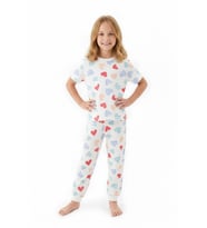 Kız Çocuk Pijama Takımı %100 Pamuk 3-13 Yaş 12714IS MODANINO