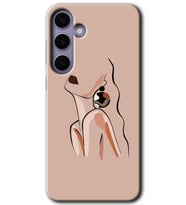 Galaxy S24 Plus Kılıf HD Desen Baskılı Kılıf - Çizim Silüet