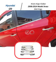 Hyundai i20 Krom Kapı Kolu 4 Kapı 2008-2014 ARASI Paslanmaz Çelik