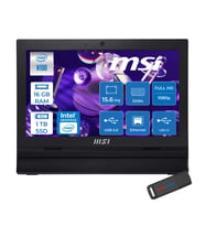 MSI Msı Pro AP162T Intel Processor N100 16GB 1tb SSD Intel UHD Graphics 15.6" Fhd IPS LED Freedos Dokunmatik All In One Bilgisayar ADL017XEUF06 + Zettausb