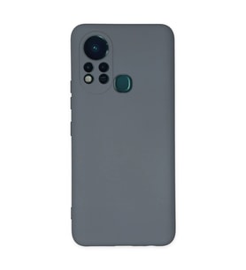İnfinix Hot 11s Kılıf Nano İçi Kadife Silikon - Gri